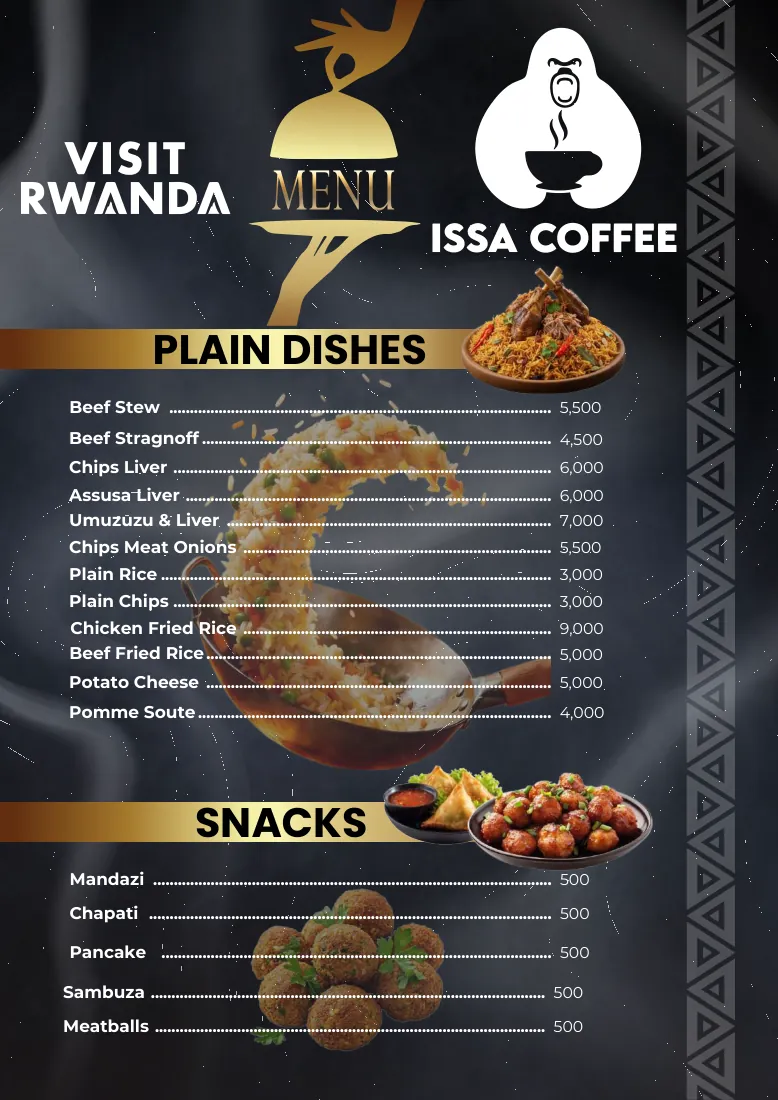 Issa Coffee Standard menu, page 15: Sides & Snacks